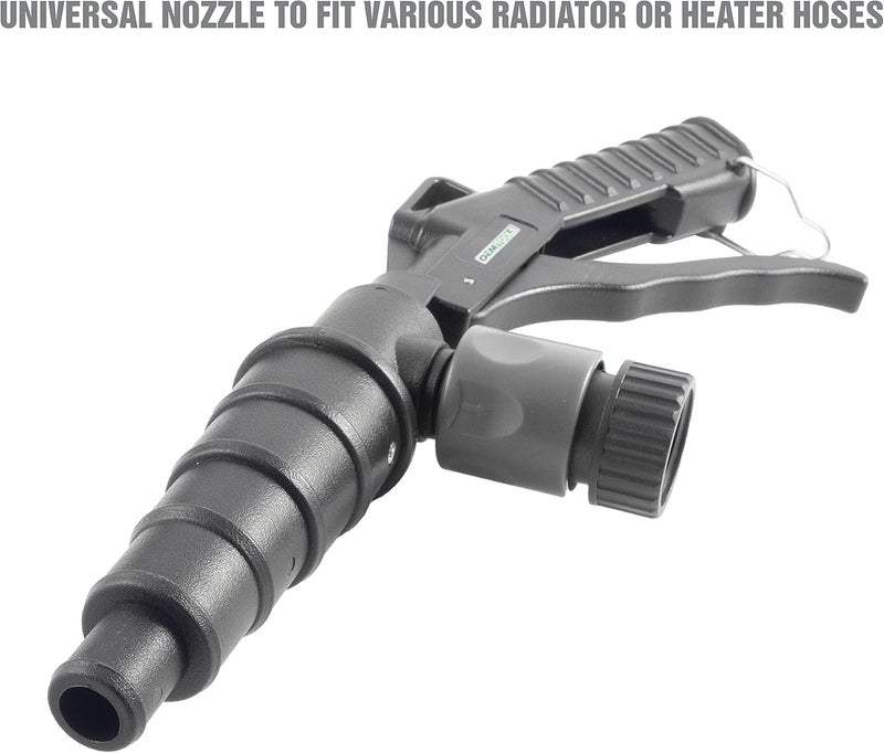 OEMTOOLS 24719 Coolant System Flush Gun, Lever-Action Coolant Flush Kit, Heater Core Flush Kit Features a Universal Nozzle, Lock-On Latch for Air Hoses - Image 3